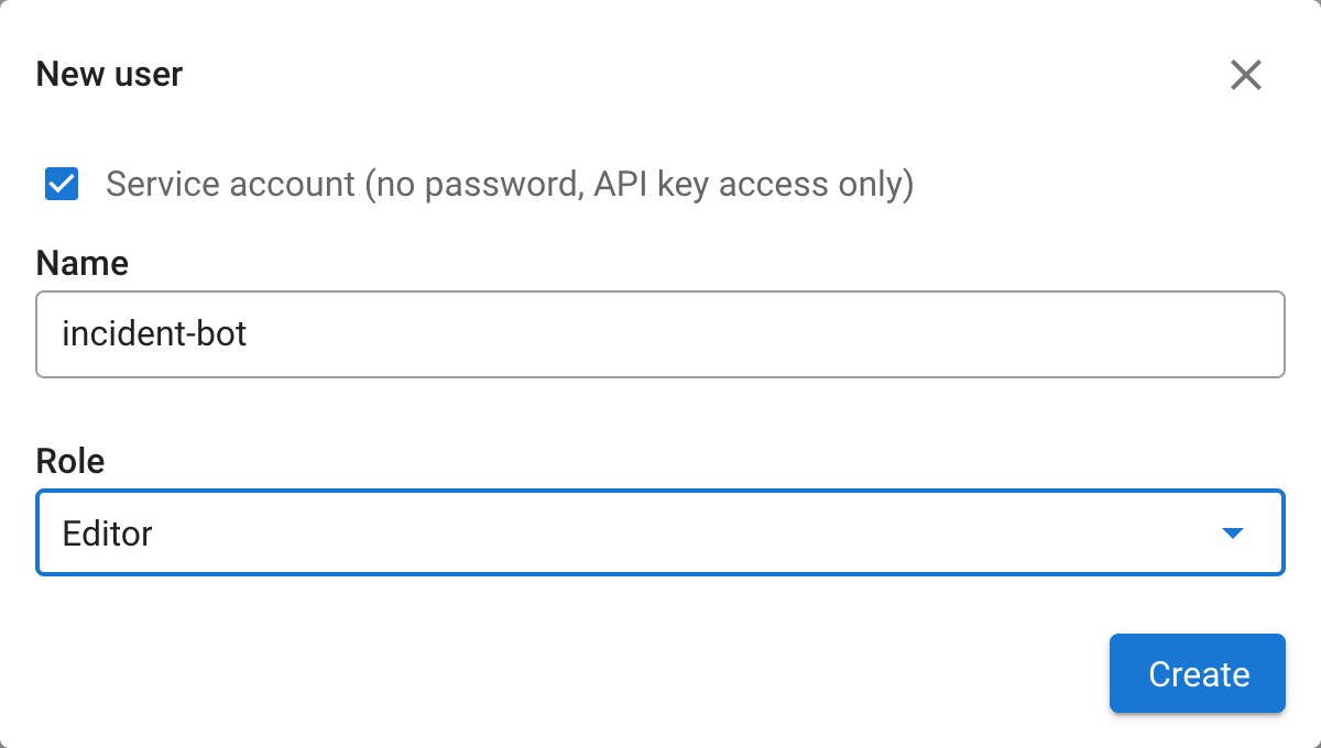 Add service account