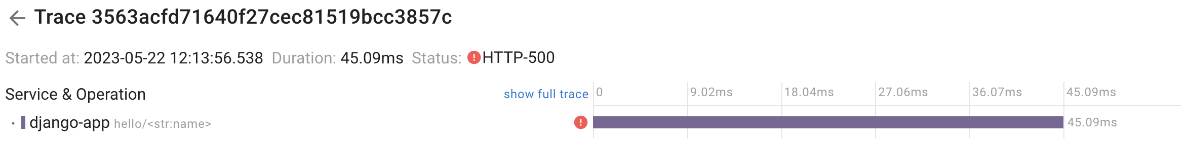 Python Error trace