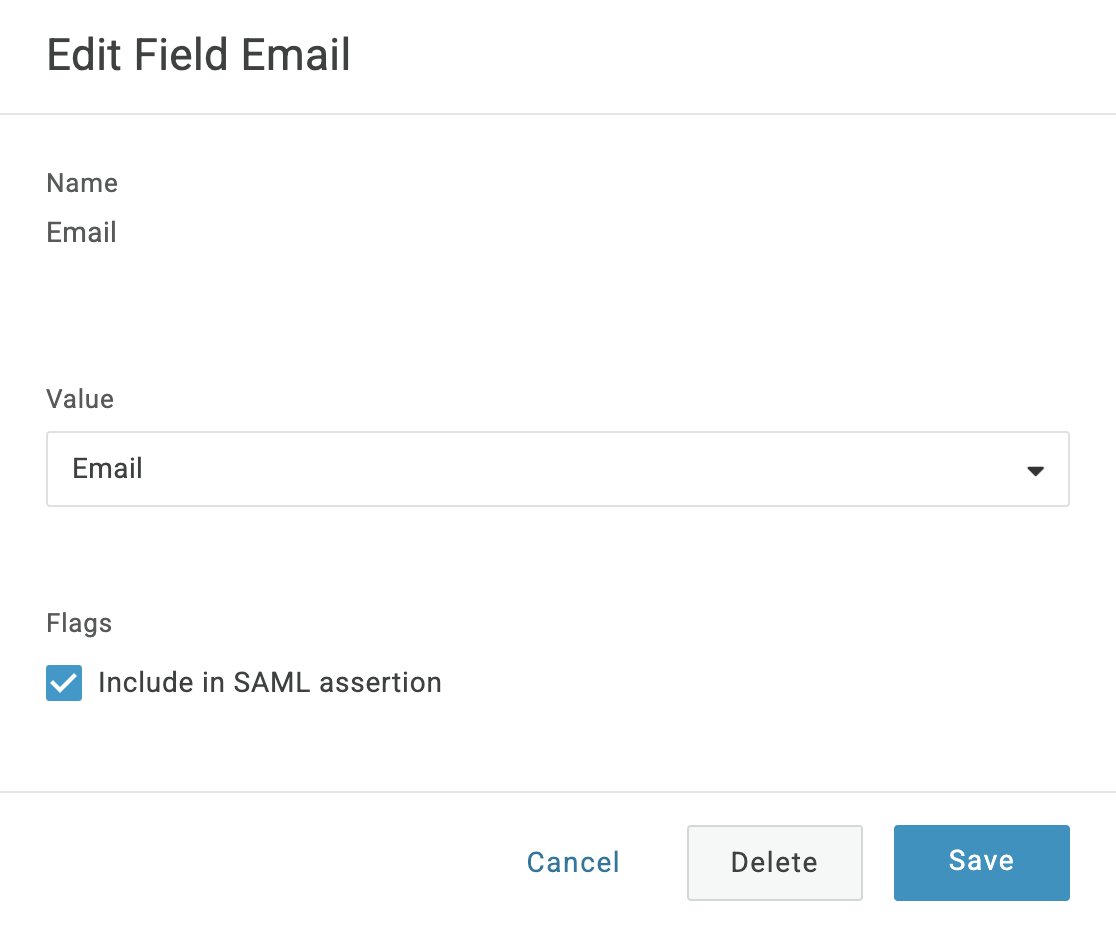 OneLogin SAML attribute - include in assertion
