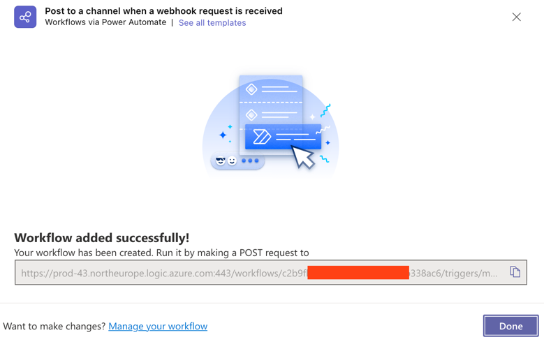 MS Teams integration step 5