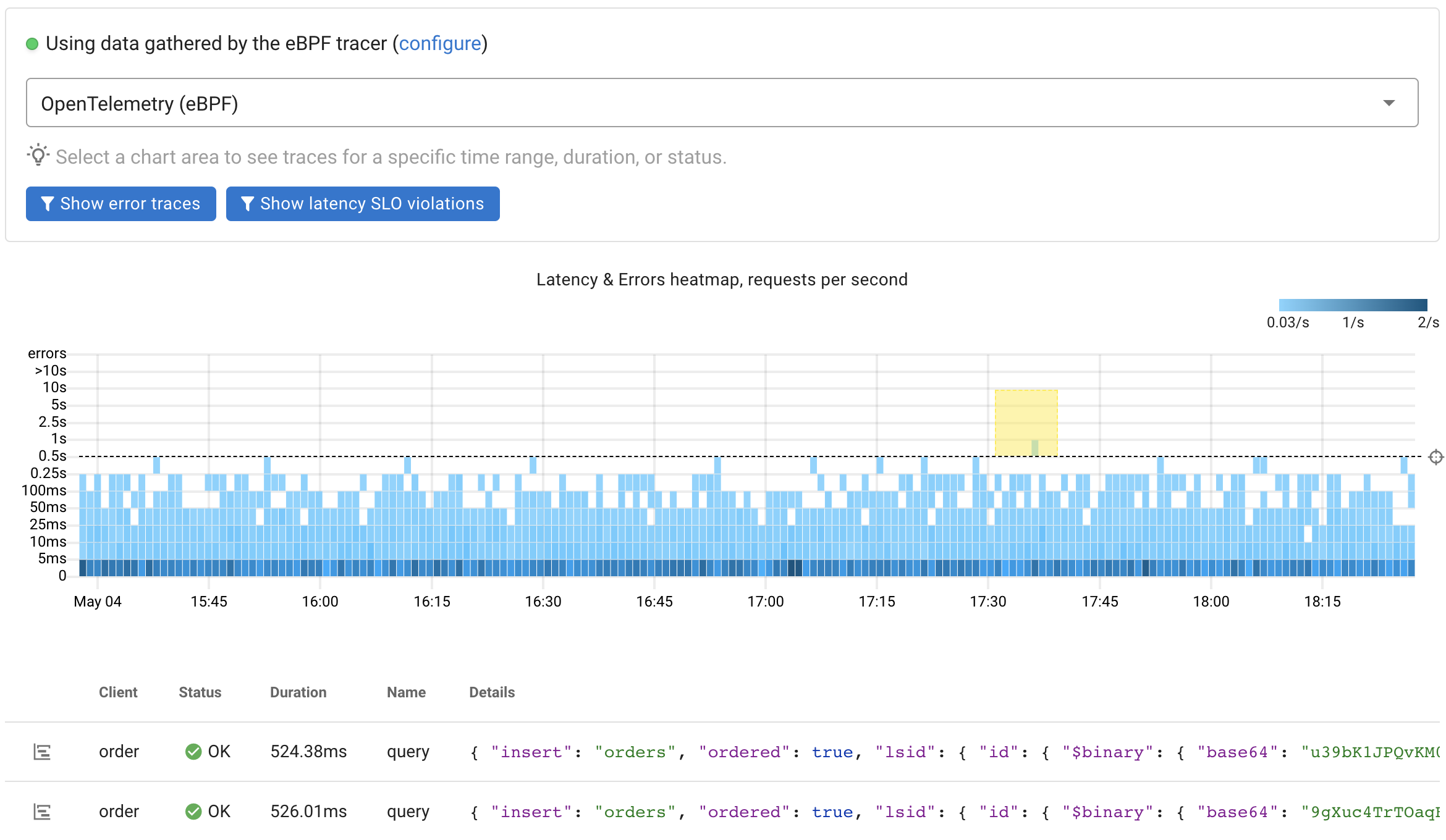 eBPF-based Tracing